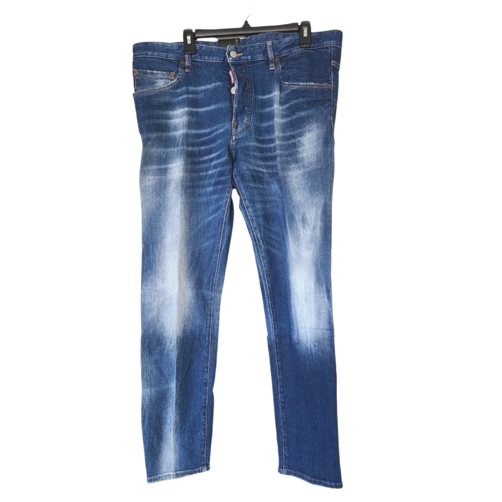 🇨🇦 NWT DSQUARED2 🇨🇦 Milano Label Skater Jeans - 40" Waist, Blue